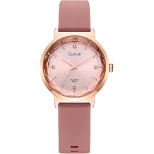 Womens Quartz Watch, Crystal Dial, Waterproof, Silicone Band, Casual Analog Sport Wristwatch for Nurse Students