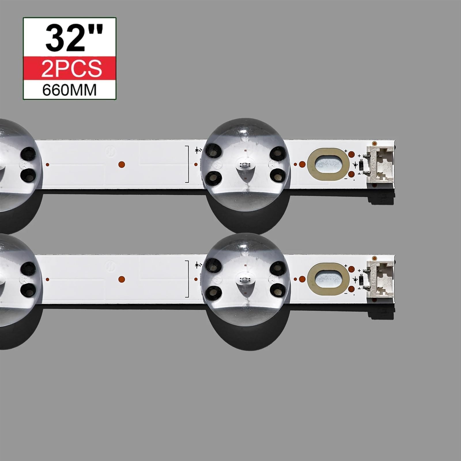 2 Stück/Los 8LED 660 mm LED-Hintergrundbeleuchtungsstreifen für 81,3 cm (32 Zoll) V17 32 ART3 2855