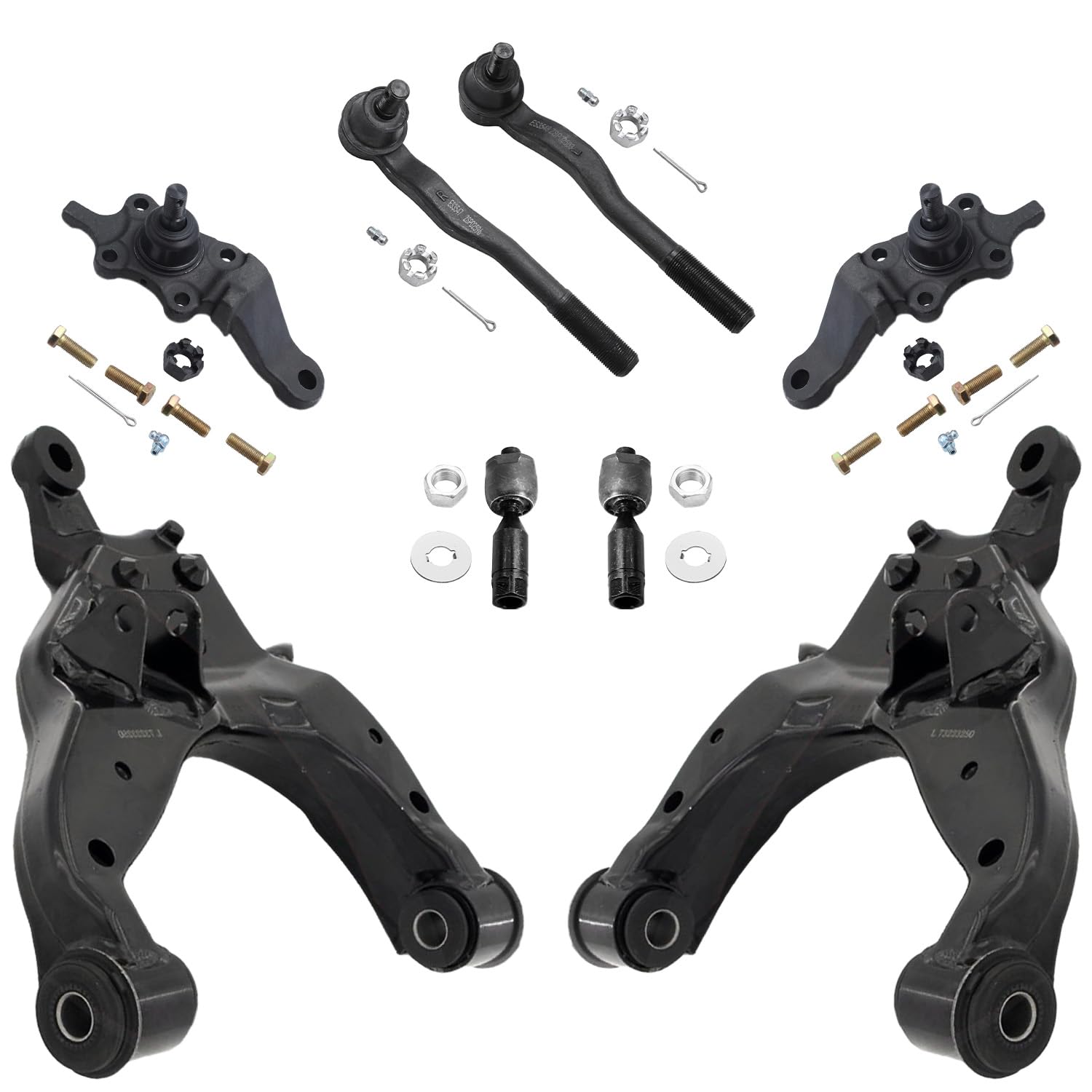 Detroit Axle - 8pc Front End Control Arms Kit for Toyota 1996-2002 4Runner