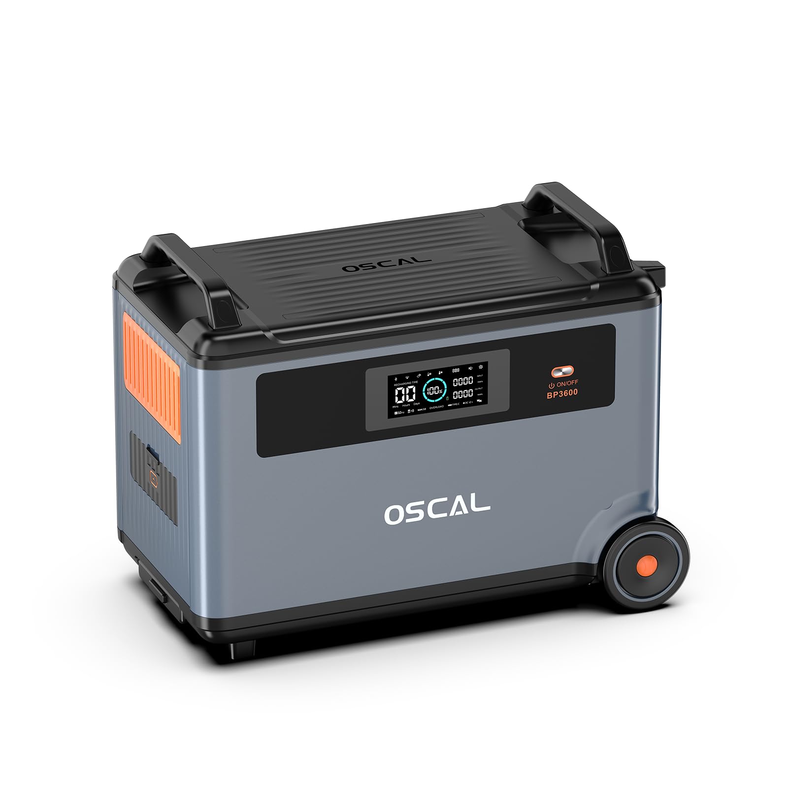 OSCAL PowerMax 6000 Power Station 3600Wh Extra Battery Extra Capacity LiFePO4 Battery Backup for Home Use Solar Generator