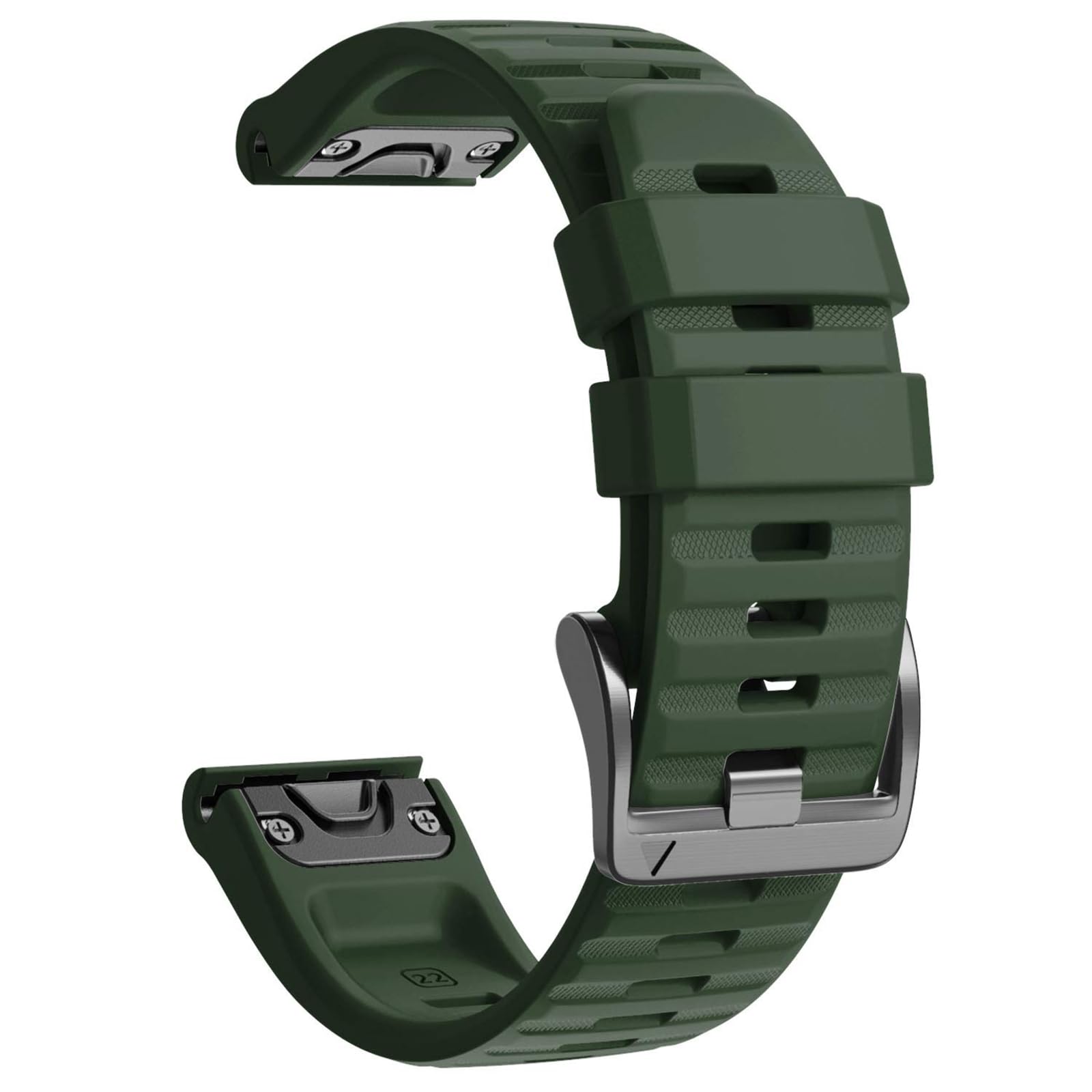 NotoCity pasek do zegarka 22 mm, do zegarka Fenix 6, Fenix 6 Pro, Fenix 5, Fenix 5 Plus, Forerunner 935, Forerunner 945, Approach S60, Quatix 5, wojskowy zielony