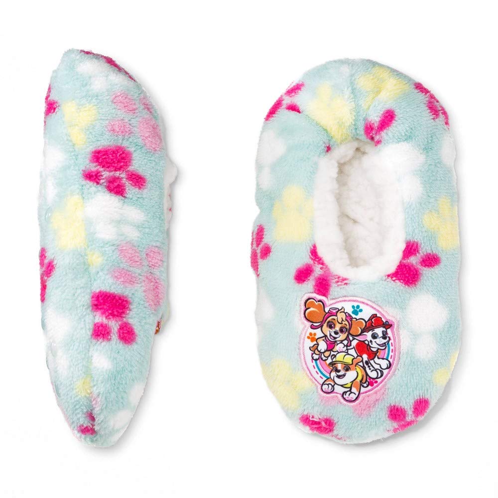 Snuggle ToesToddler Girls Sherpa Lined Fuzzy Slipper Socks (3T-4T)