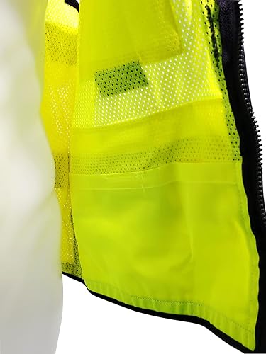 Miniatura 5 de SU300G Surveyors Class 2 Chaleco reflectante verde con bolsillos para tablet  Cumple con las normas ANSIISEA