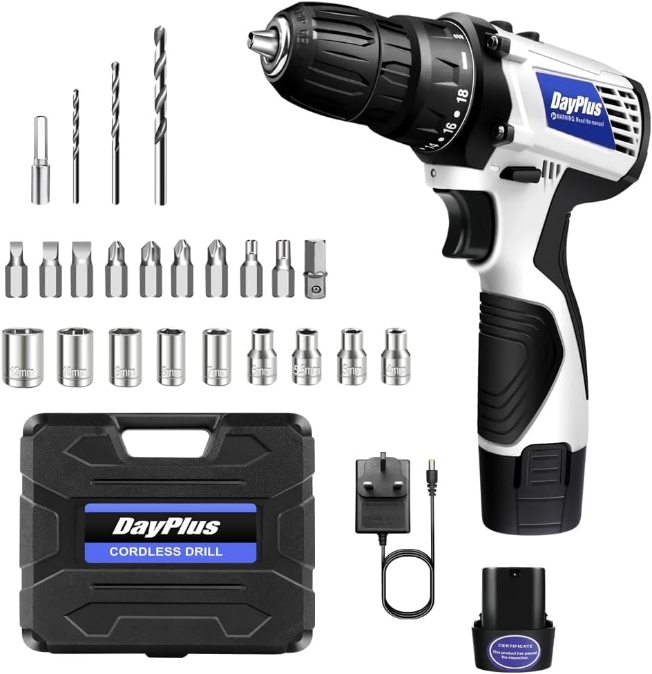 Olubfdh Akkuschrauber Set 21V - 45Nm Drehmoment Mit 2x 2000mAh Akkus Für Heimwerker Projekte