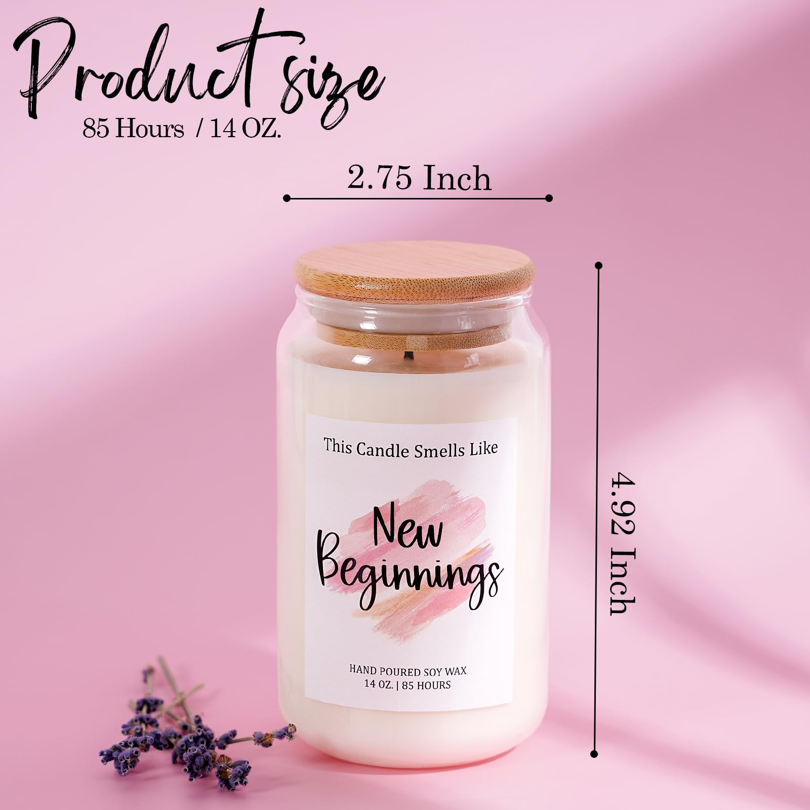 New Beginnings Candle Divorce Gifts for Women New Beginnings Gifts for Women Gifts for Newly Divorced Woman Breakup Gifts Leaving Job Gifts New Job Gifts New Home Candle New Years Gifts 14oz