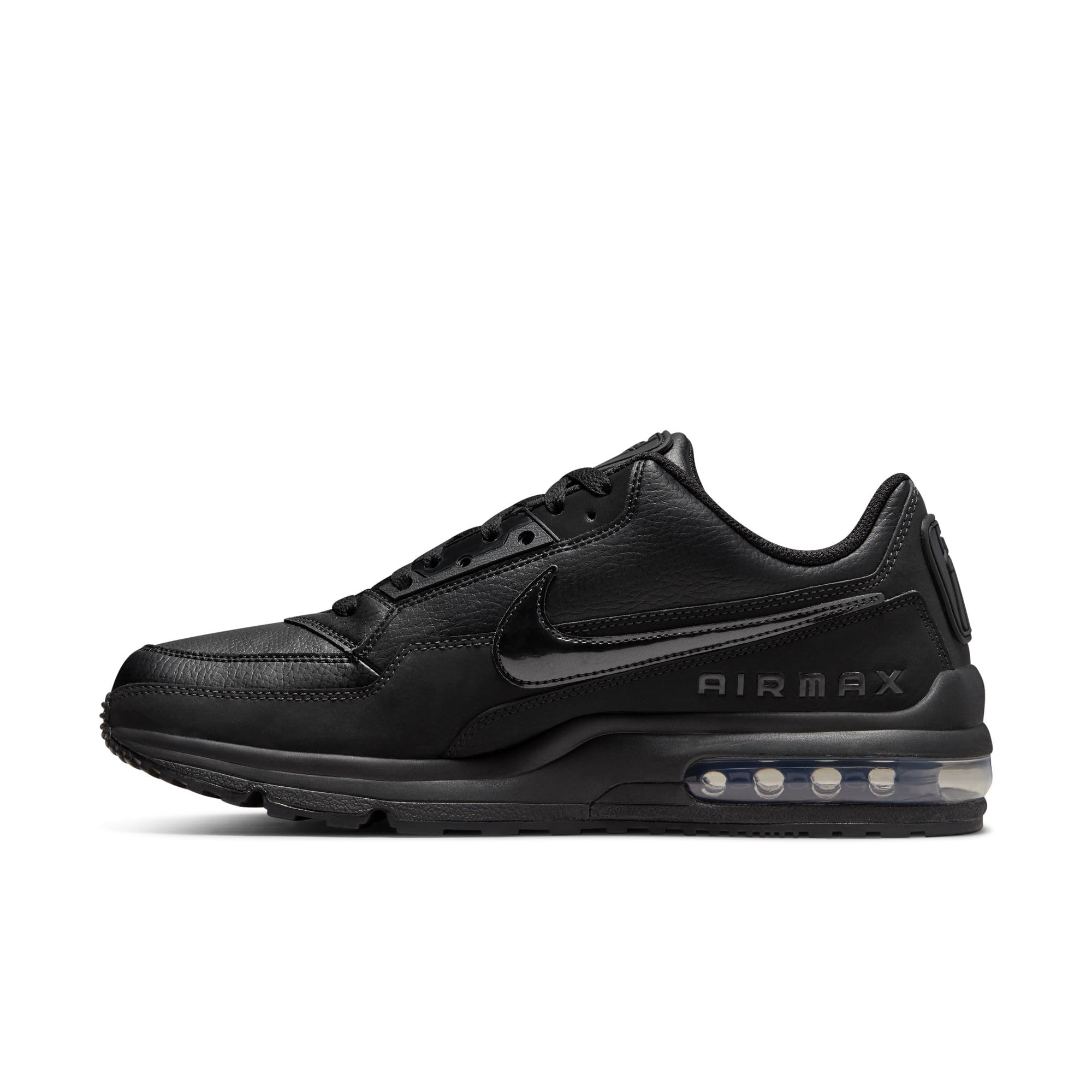NIKE Herren Sport Freizeit Leder Schuhe Sneaker AIR MAX LTD 3 687977 020 Schwarz, Größe:45 EU, Farbe:020 Black/Schwarz