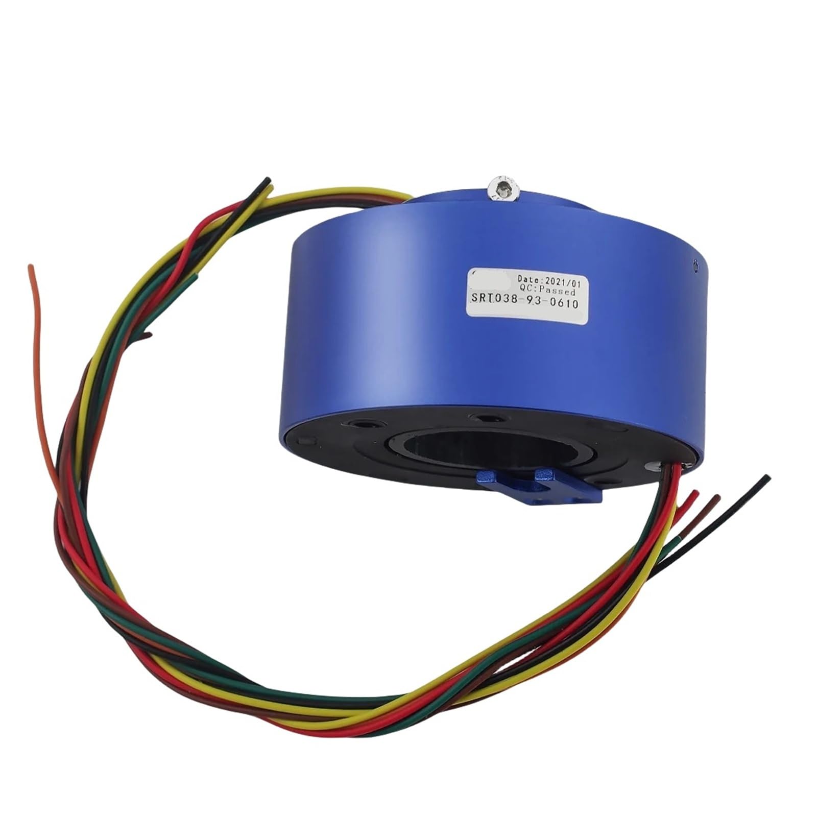 Industradcorp Srt038-93-0610 Slip Rings, Through Hole Slip Ring 38.1Mm 6 Circuit 10A Electric Slip Ring, Electric Ring Collector Ring Conductive Ring