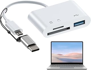 Memory Card Reader, 3 In 1 Memory Card Adapter, USB USB 3.0 Card Reader Interface, Portable Data Card Reader, Dual Memory Card Scanner, 480MB Fast Data Transfer Card Access Device For Laptop Phone Mp3