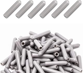 PPX 100 Pièces Capuchons Protecteurs de Pointe de Lave-Vaisselle Prong Casquettes Suffit de Pousser pour Réparer, Gris