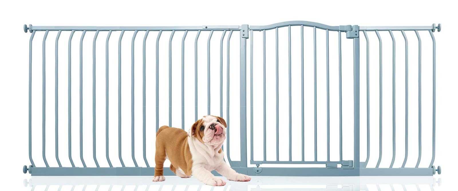 Bettacare Curved Top Dog Gate, 161cm - 170cm, Matt Black, Pressure Fit Pet Gate for Puppy and Dog, Easy Installation — view 51