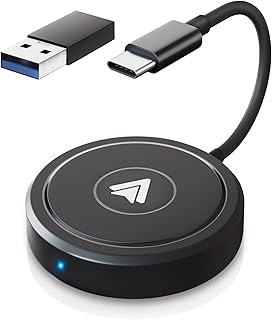 Wireless Android Auto Car Adapter, UWECAN Android Auto Wireless Adapter Converts Wired Android Auto to Wireless Android Auto Easy Setup Plug & Play Android CarPlay for Factory Wired Android Auto Cars