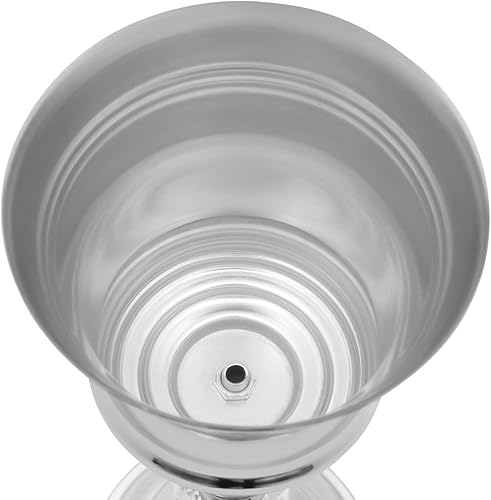 Miniatura 4 de Jarrón de trompeta de metal para mesa de boda, 10 piezas, con cristal, centro de mesa decorativo de 14.2 pulgadas, arreglo floral para ceremonia,