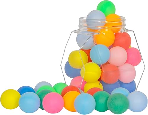 Miniatura 5 de Pelotas de ping pong, paquete de 50100 pelotas de ping pong de colores a granel de 0.08 onzas (1.575 in), pelotas de tenis de mesa de