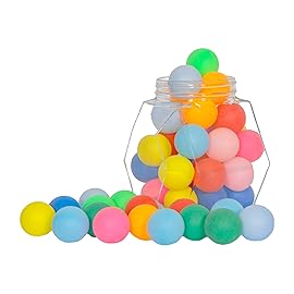Colored Ping Pong Balls 100pcs - Bulk 2.4g, 40mm Table Tennis Balls for Kids\' Fun and Learning Activities