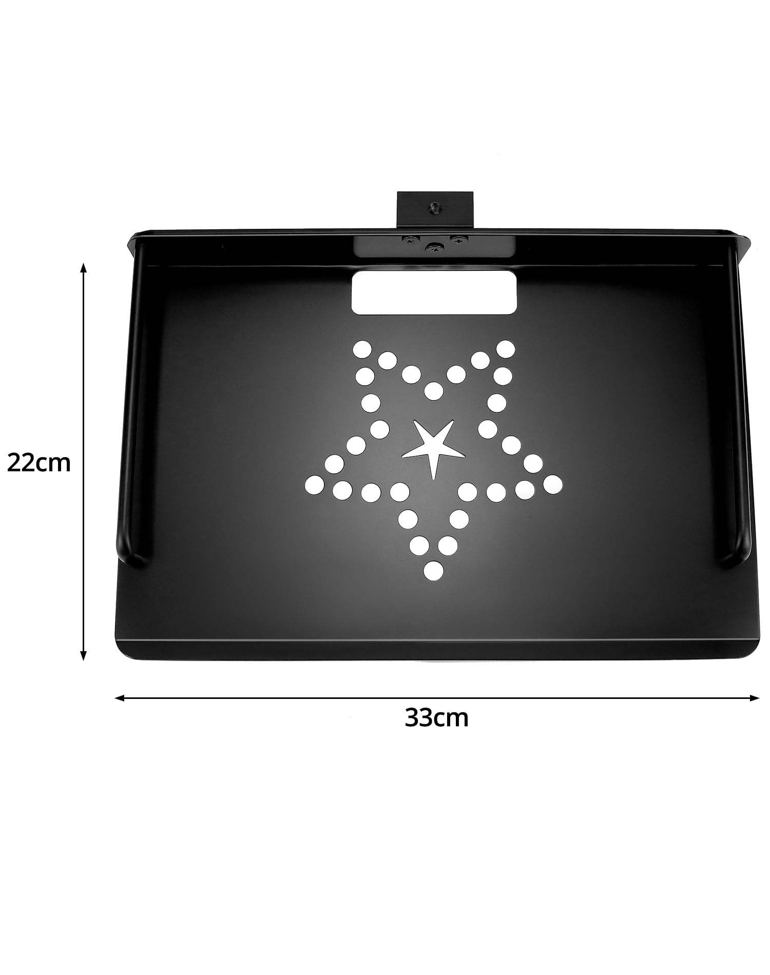 QWORK® Supporto per proiettore a soffitto con guidacavo integrato, regolabile in altezza 30-60 cm - capacità di carico 3 kg - per proiettori e telecamere