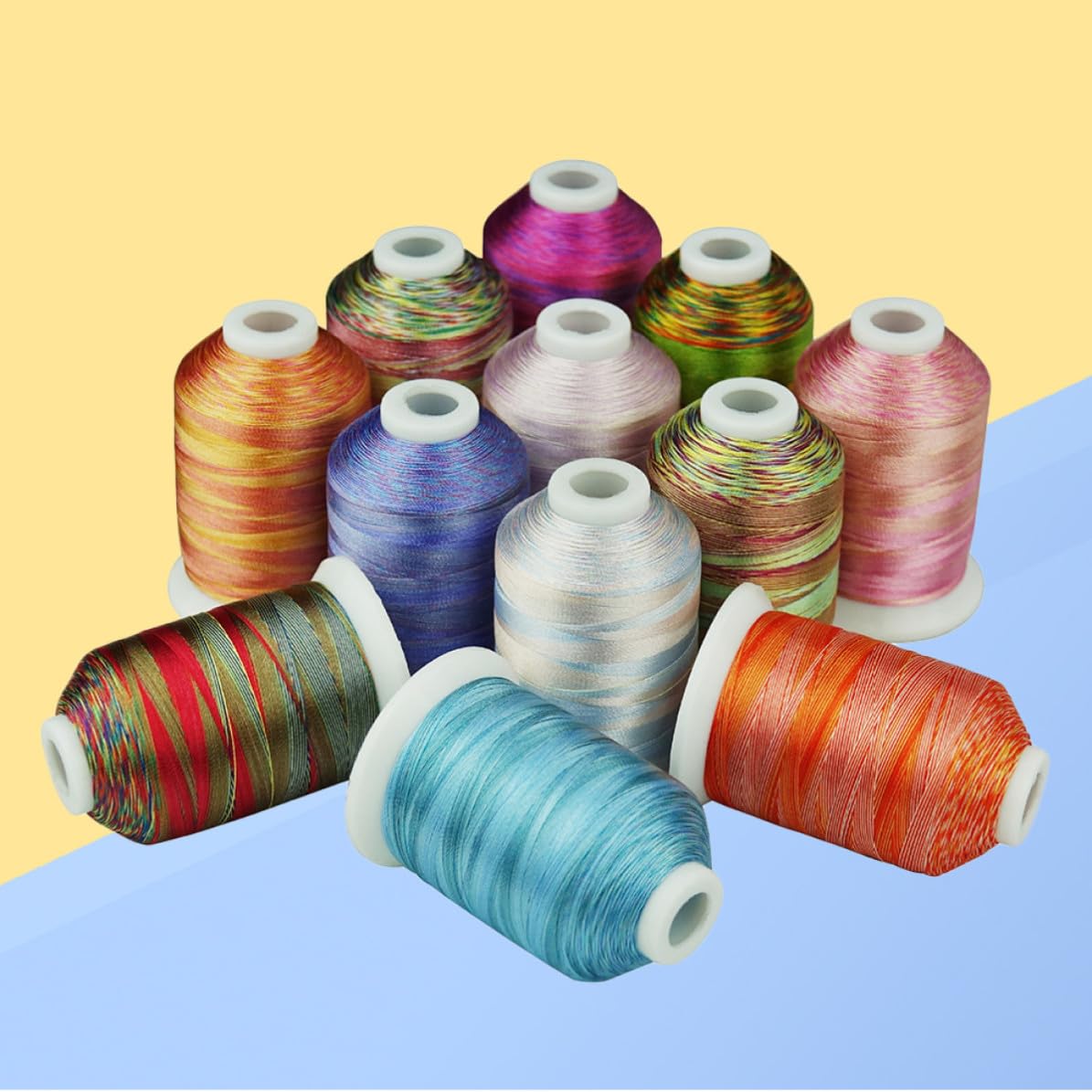 DEARMAMY 12 Rollos Hilo de Bordar Multifunción para Proyectos DIY