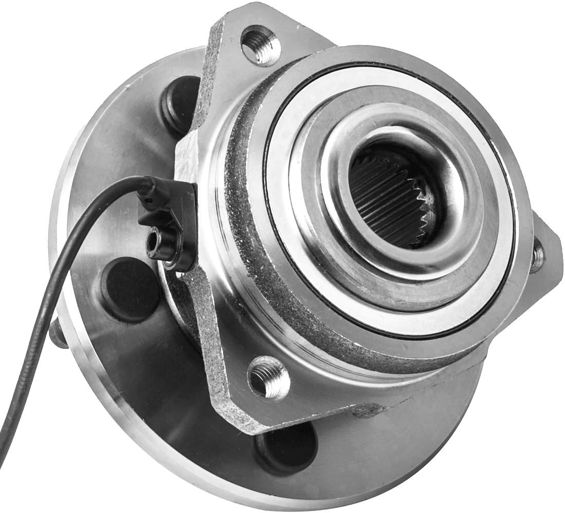 KEYOOG 513176 + 513177 (5 Lug,Fits 4-Wheel ABS Only) Right and Left Front Wheel Hub and Bearing Assembly Fit For 2002 2003 2004 2005 2006 2007 Je-ep Liberty