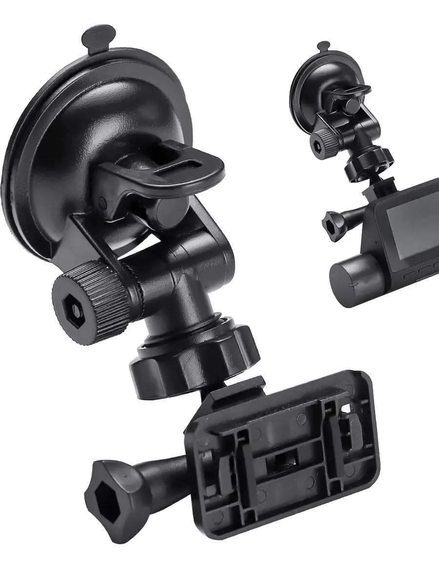 Supporto per telecamera da cruscotto, supporto a ventosa regolabile, compatibile con modelli 70mai A810/A800/A800S/A500/A500S/D02/D08/Pro, nero (staffa a ventosa per D02/08/pro)