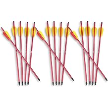 3 Packs of 17" 6 Piece Long Arrows Set in Metallic Red 18 Arrows Total