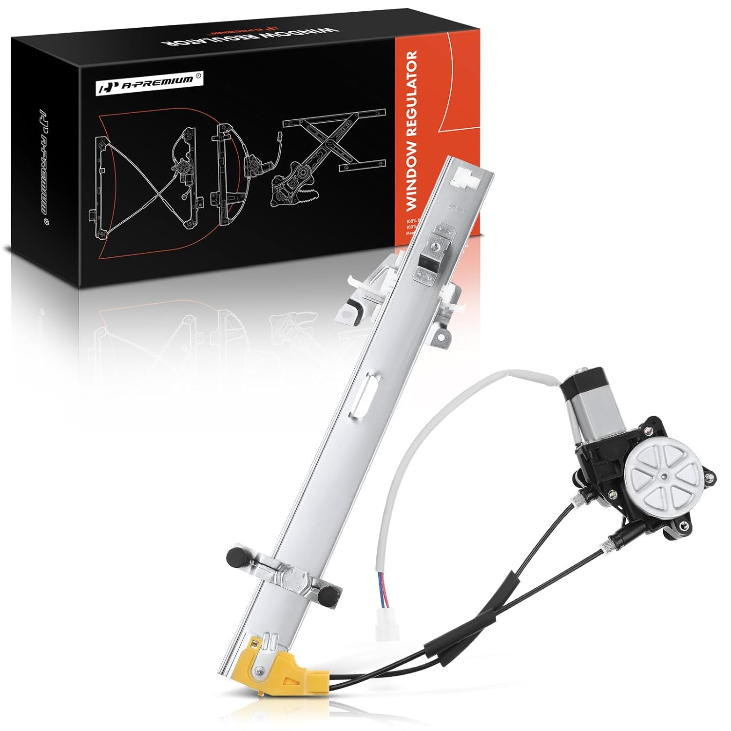 Regulador de Janela Elétrico A-Premium com Motor Compatível com Ford Escort 1997-2002 e Mercury Tracer 1997-1999 Lado do Passageiro Dianteiro