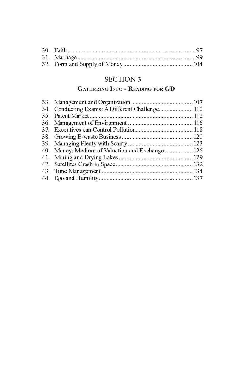 Topics For Group Discussion 4
