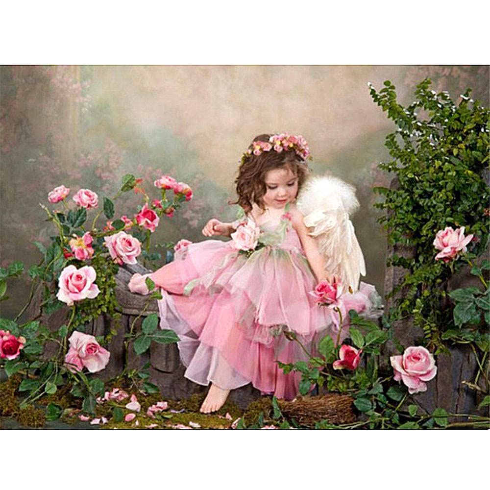 DPHERO 5D Beauté Diamond Painting Kits, DIY Broderie Coquelicots Art Du Diamant Painting Kit Complet, Papillon Kits De Peinture Sur Diamant Point De Croix Painting Pour Adultes Débutants 30x40cm