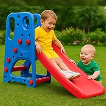 HerHome Slide for Kids - Playgro New Super Senior Garden Slider with Two Slope Options Slider -for Boys and Girls Perfect Slides/Toys for Home, Indoor or Outdoor (New Super Senior Slide)