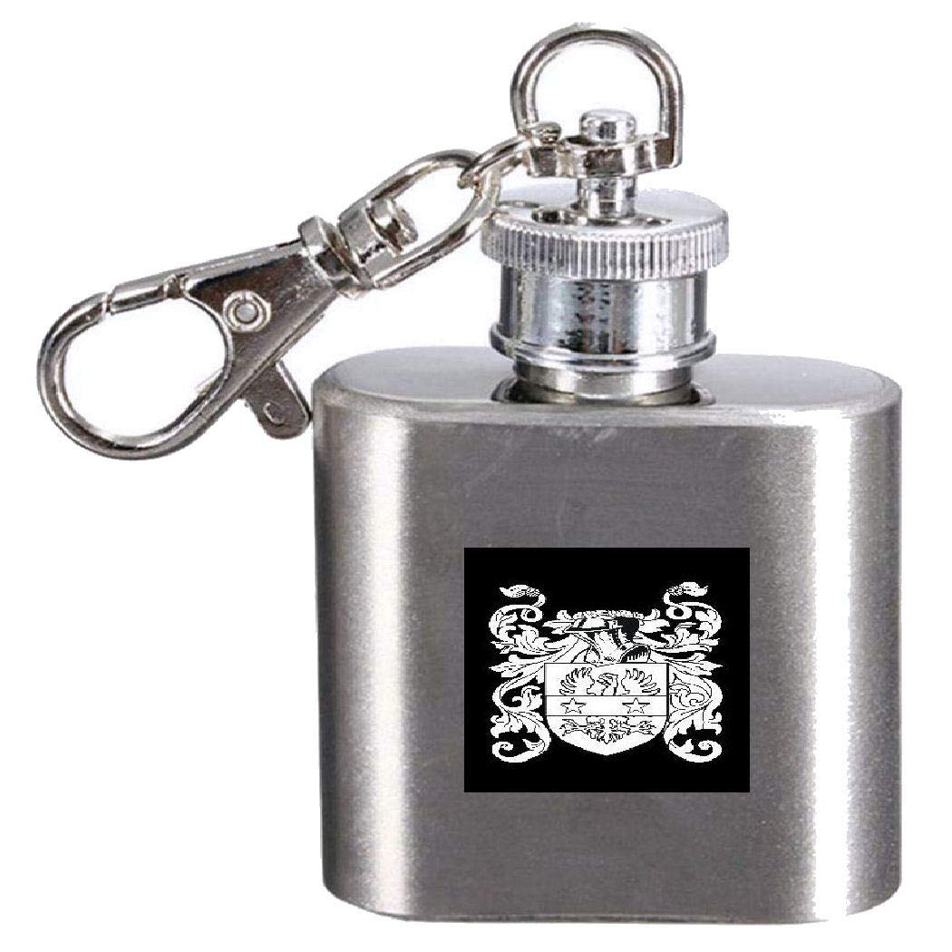 Flasque gravée avec blason KERYING 28,3 ml en acier pour alcool