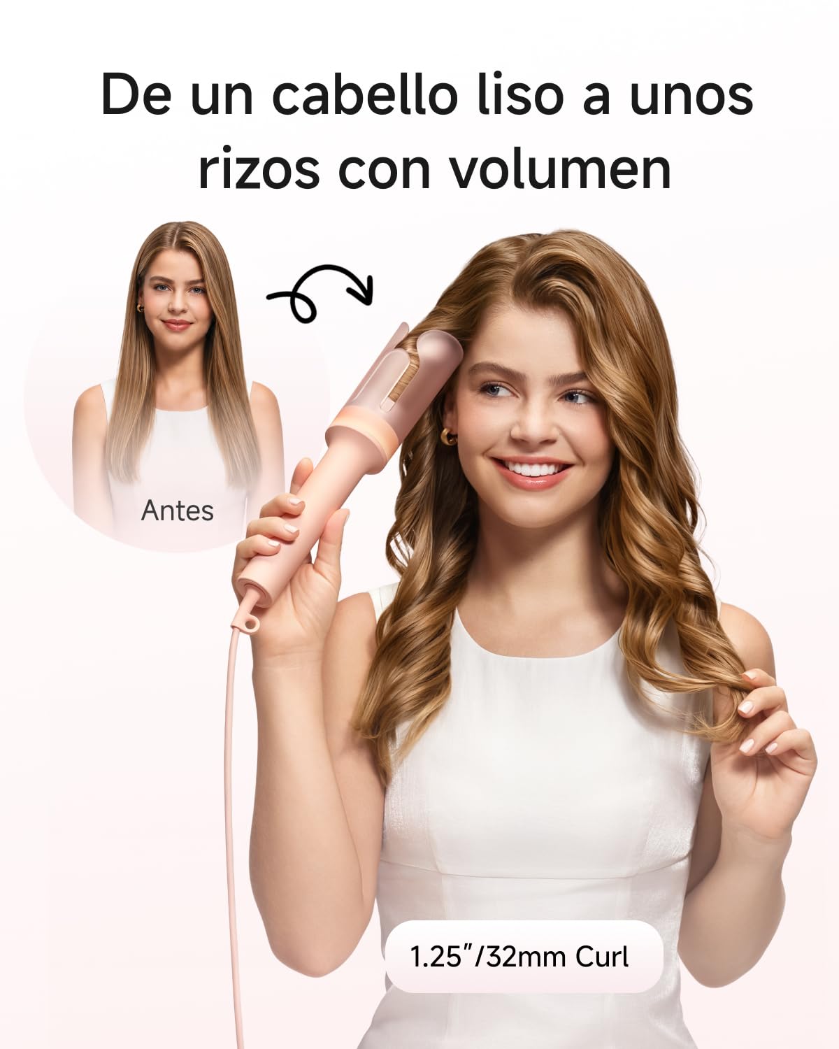 Laifen AutoCurl Rizador Automático, 32 mm, 2 Modos, 200M Iones