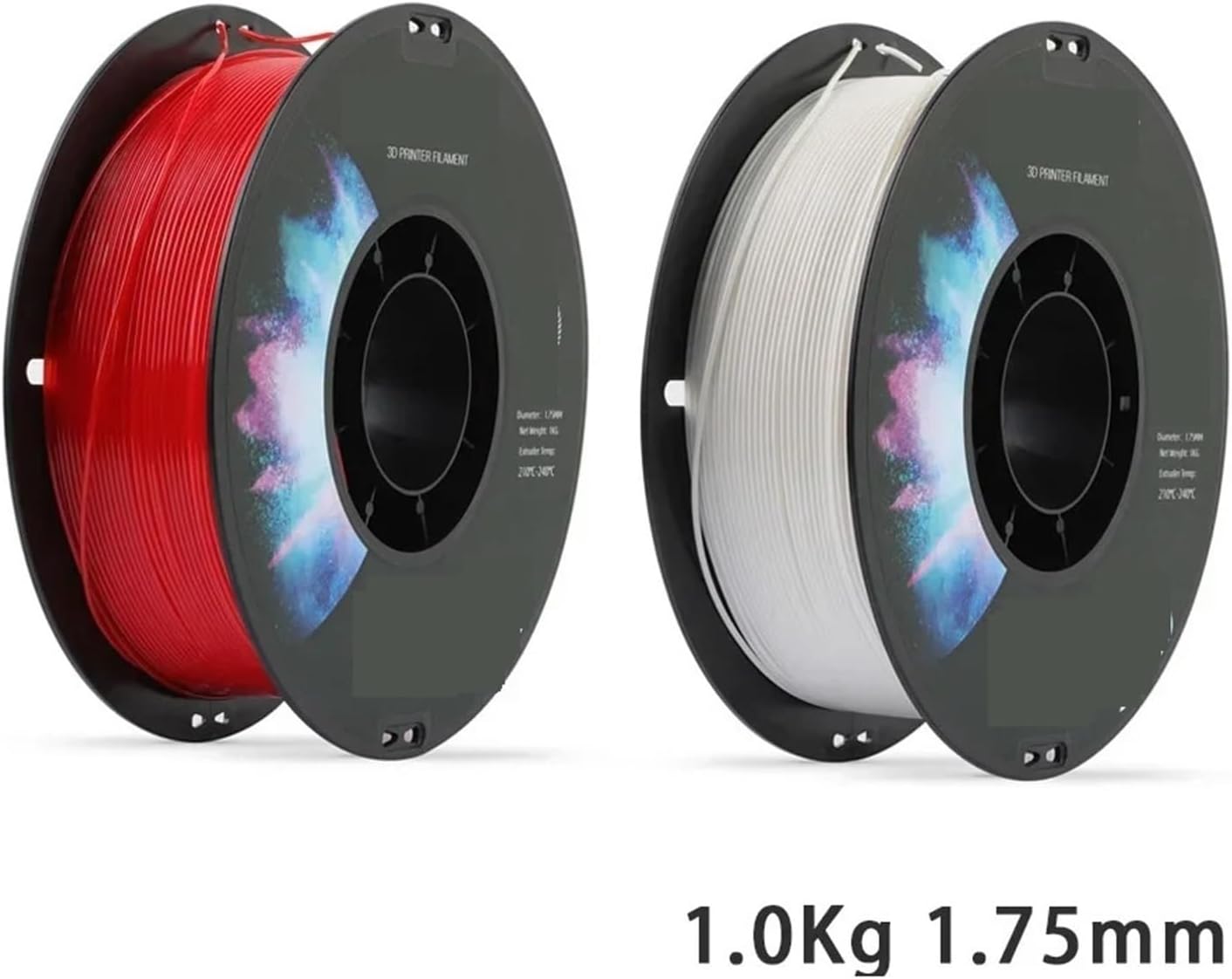 For creality CR-TPU Filament 1.0Kg 1.75mm Soft Adhesive High Resilience 210-240℃ Printing Temperature 3D Printer Materials(Green)