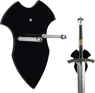 KAFENDA Sword Wall Hanging Acrylic Sword Holder Axe Holder Acrylic Wall Mount For Sword And Axe Vertical Display Note: Sword Stand Can The Size Match (Black 1 set)