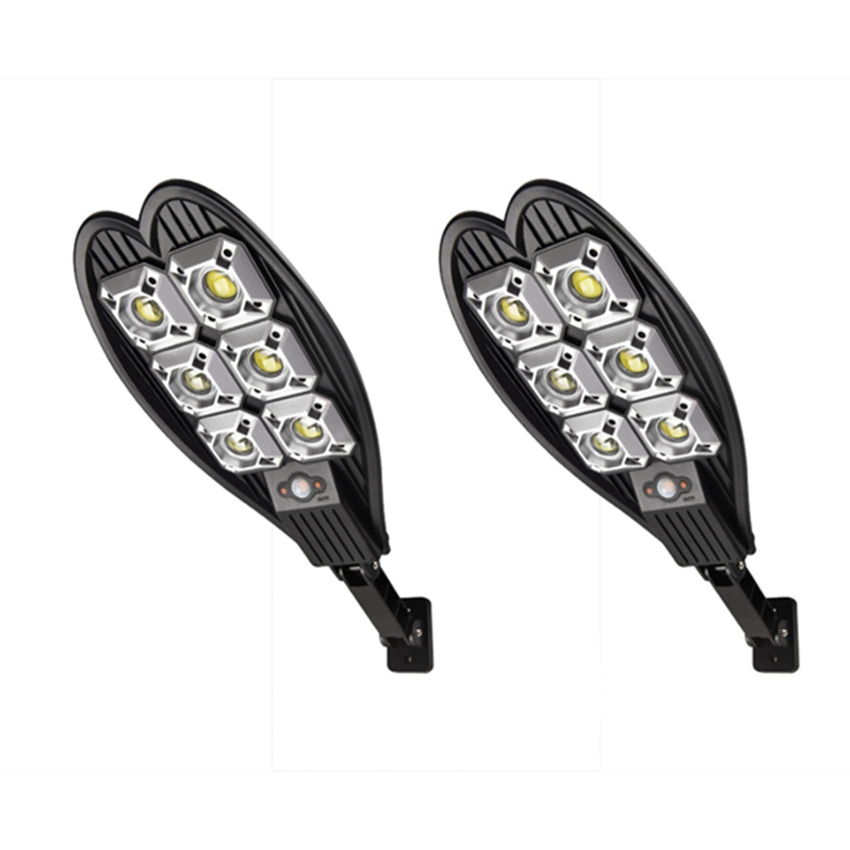 Hndhbfgrt 2X 6000 Lumens Latest Outdoor Solar LED Light 3 Modes Outdoor Solar Lamp Motion Sensor Solar Garden Street Lamp