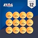 Stag Iconic High Performance 2 Star Table Tennis (T.T) Balls| Advanced 40+mm Ping Pong Balls for Training, Tournaments and Recreational Play| Durable for Indoor/Outdoor Game - Pack of 12 (Orange) gallery image