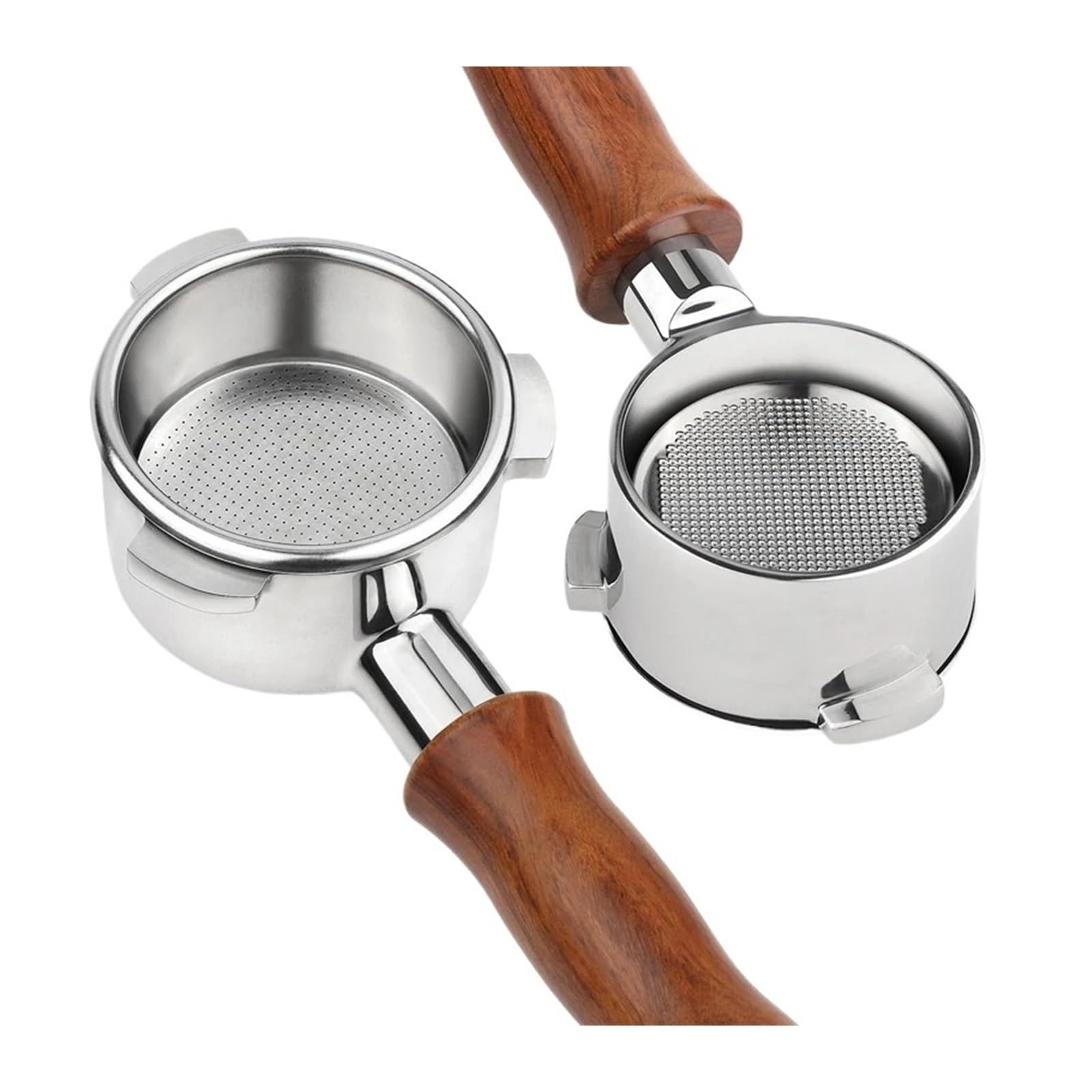 Mango For Máquina De Café, Compatible Con Hibrew, H10a H7 H7a, Portafiltro De Café Expreso Sin Fondo De 58mm(Blackwood)