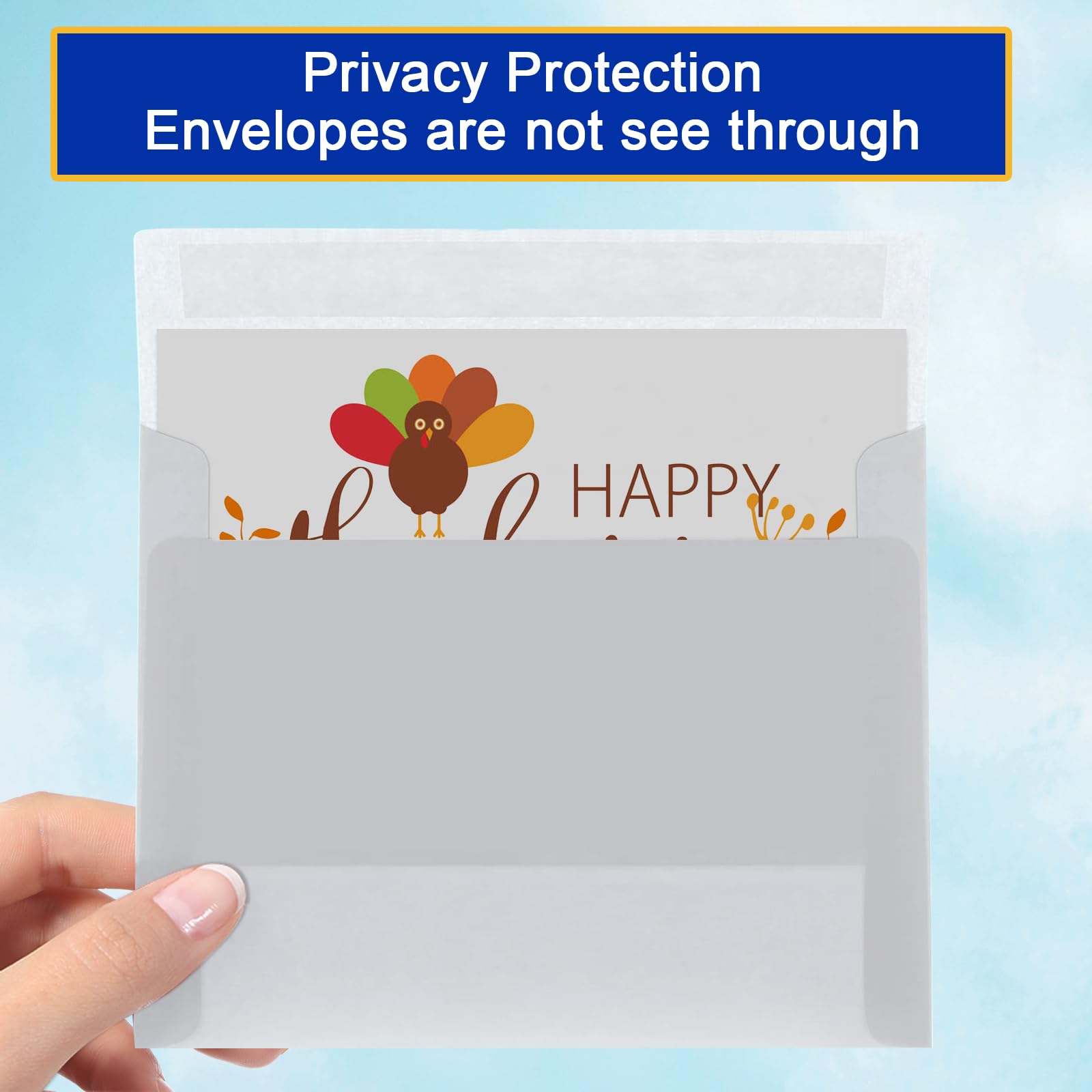 Snapklik.com : 100 Pack 5x7 Envelopes For Invitations, A7 Printable ...