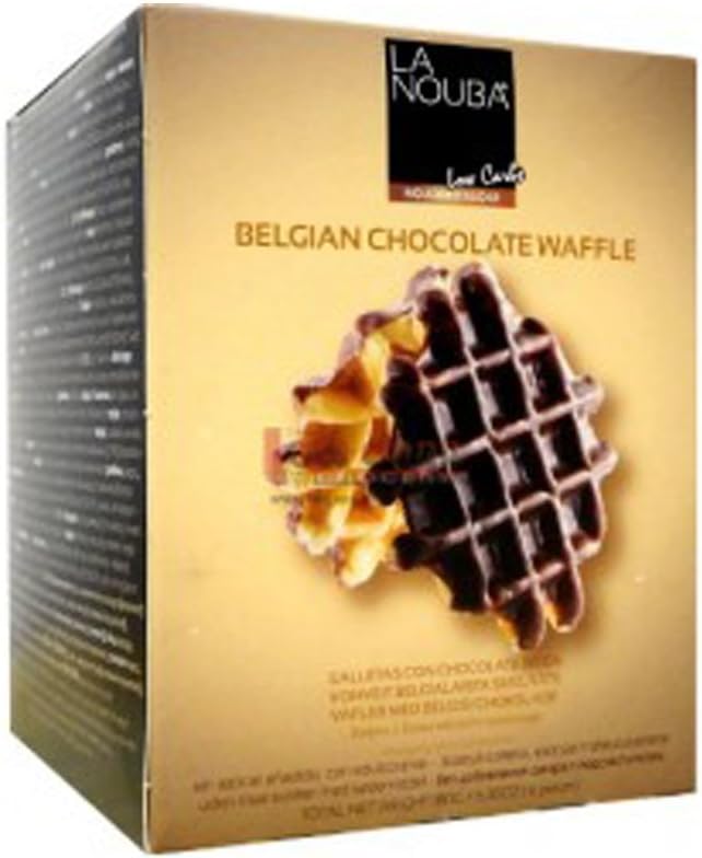Belgian Chocolate Waffles - Low Carbs No Added Sugar Biscuits - La Nouba 180g