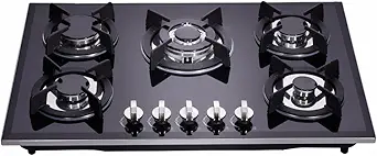 30 inch Gas Cooktops Dual Fuel Sealed 5 Burners Drop-In Tempered Glass Gas Hob DK157-A01S Gas Cooktop