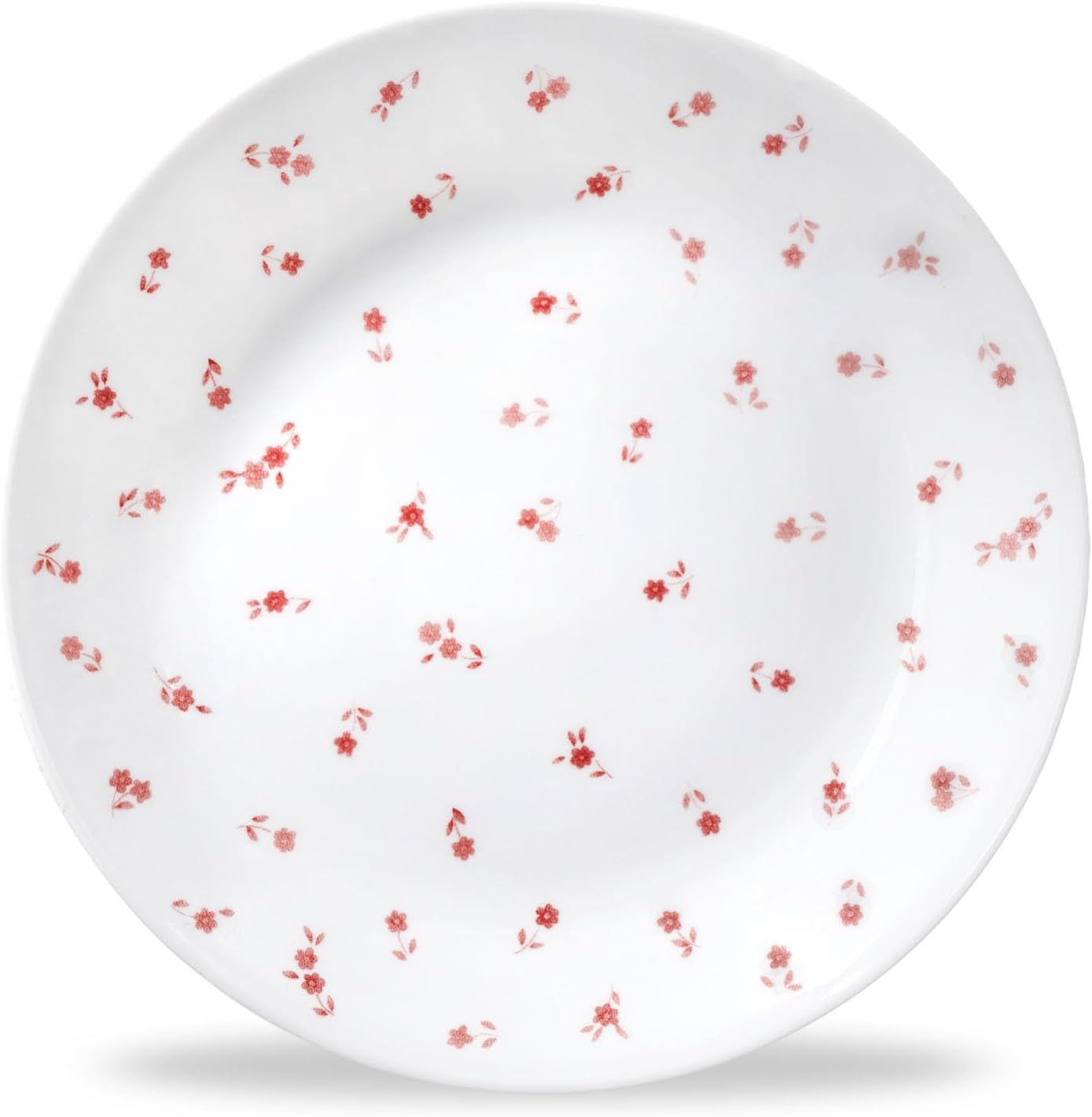 Corelle Sweet Flora 8.5" Lunch Plates, Set of 6 | Floral Vitrelle Glass Salad & Lunch Plates | Lightweight, Chip-Resistant | Dishwasher, Microwave & Oven Safe | Made in USA