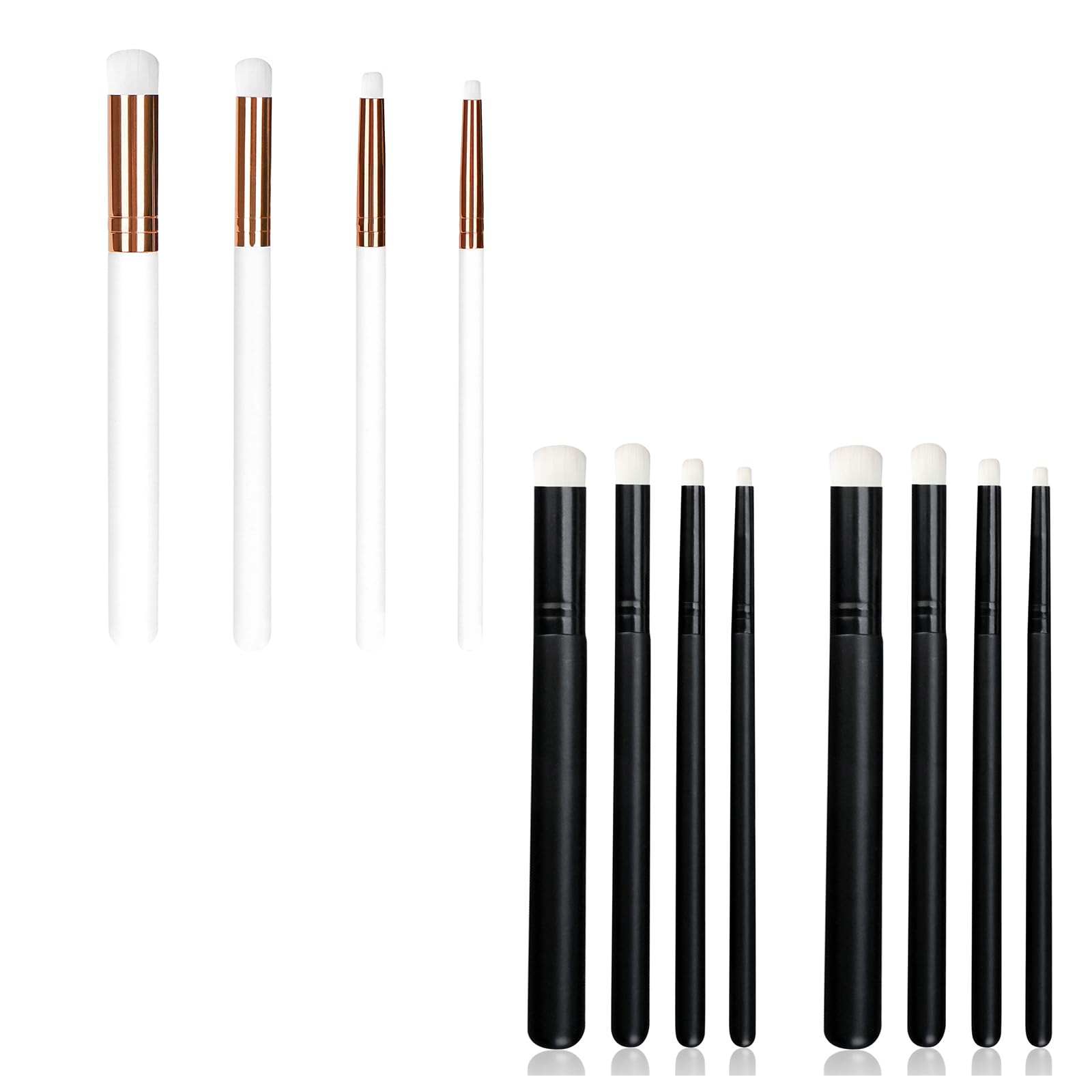 4+8 Pack Mini Blending Brushes for Card Making, Dry Miniature Painting Set Background Blender Paint Brushes Small Detailed Paint Brushes