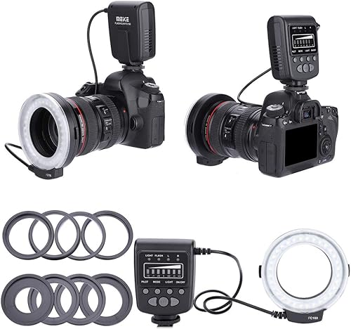 Miniatura 8 de Paquete de flash LED 5500k FC-100 portátil con controlador de flash flash LED universal 32 cuentas de lámpara LED Kit de luz de relleno para cámara