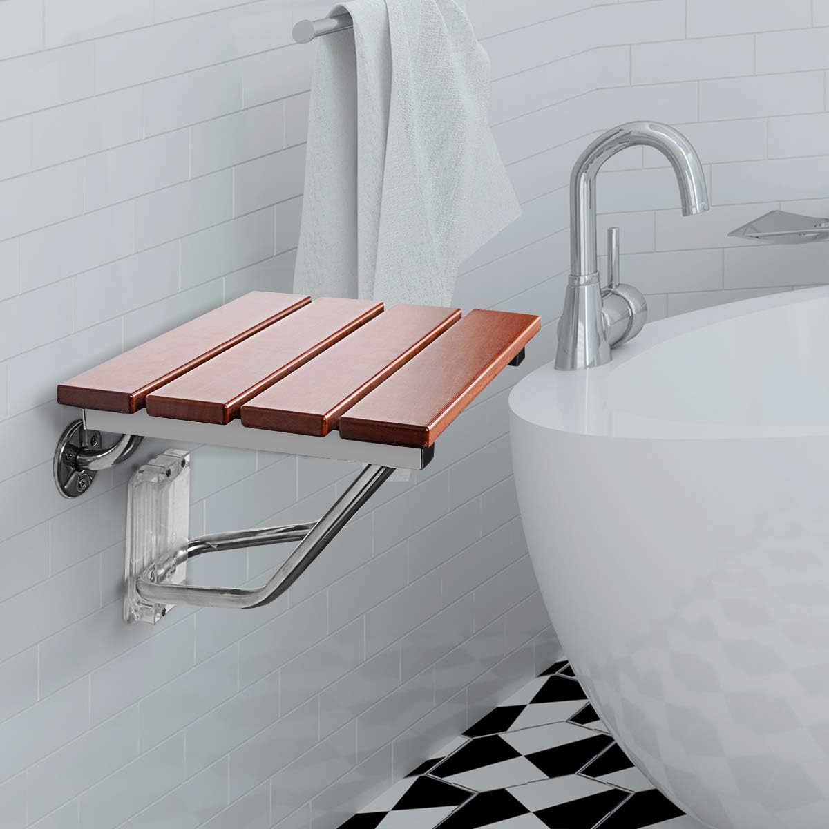 One-Day Sale: Up to 40% Off Giantex 36 Double Seat Folding Shower Bench Folding Shower Seat Teak Wood and Aluminum Modern Wall-Mounted Fold Up Bathroom Stool Foldaway Shower Seating Chair (Wooden) Flash Deals - 40% OFF Giantex 36 Double Seat Folding Shower Bench Folding Shower Seat Teak Wood and Aluminum Modern Wall-Mounted Fold Up Bathroom Stool Foldaway Shower Seating Chair (Wooden)
