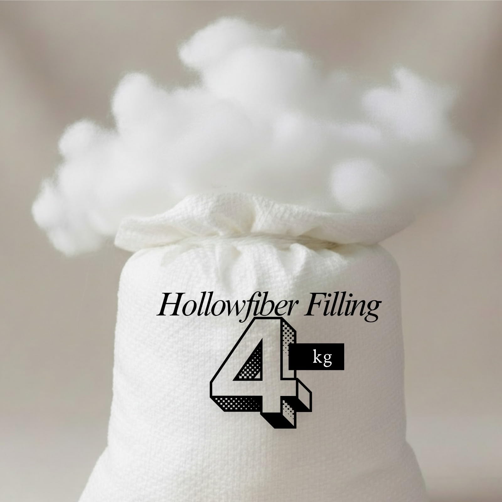 ARLINENS 4KG Virgin Hollow Fibre Stuffing or Filling for Cushions, Pillows, toys, teddy Bear, Pet Beds 100% Polyester High Grade Soft Hollow Fibre