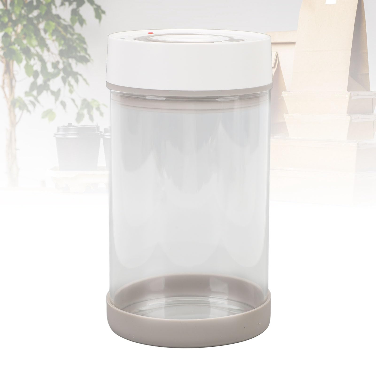 Scatola sottovuoto elettrica, barattolo di vetro sigillato, organizzatore di stoccaggio del tè, chicchi di caffè, noci, per la cucina domestica, batteria integrata (950ml)