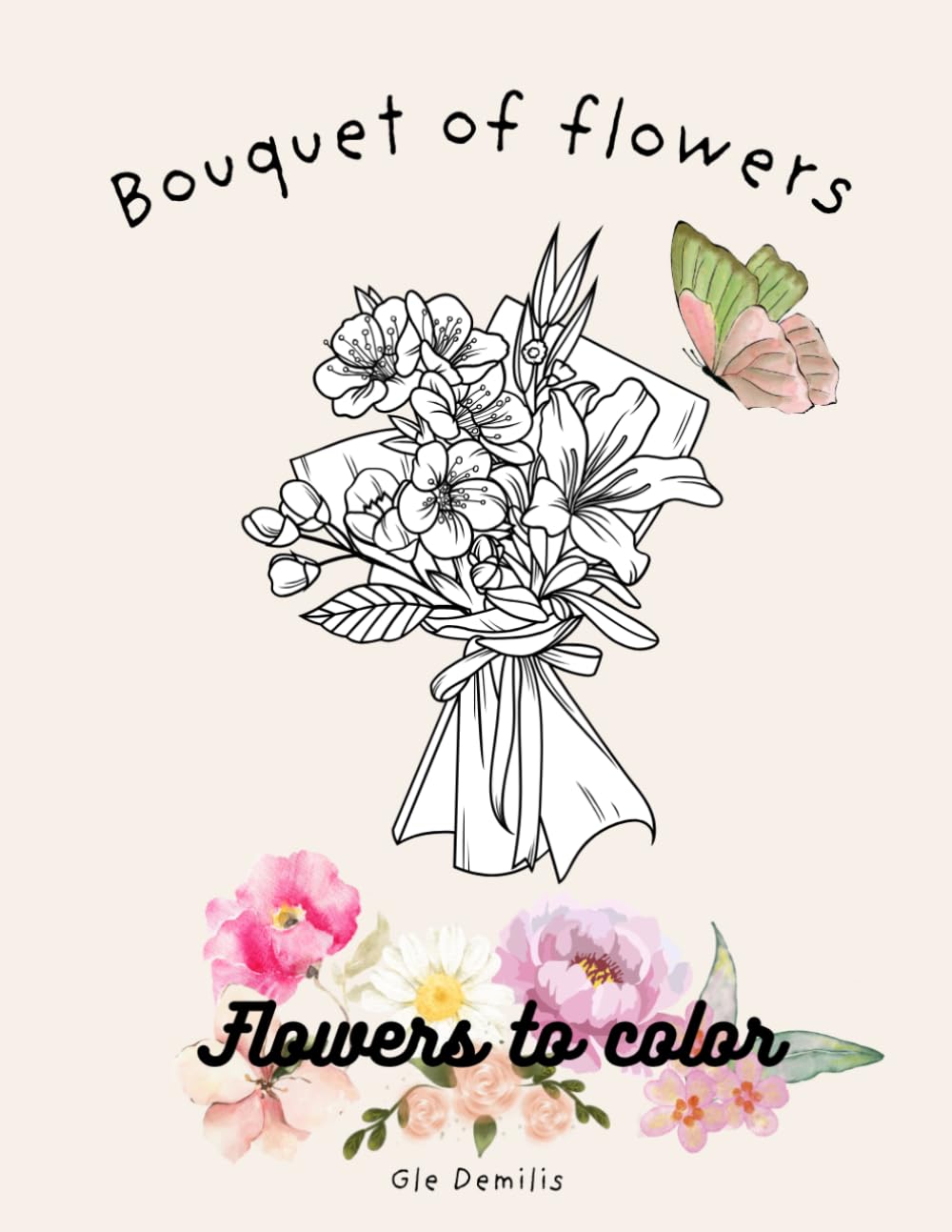 Bouquet of flowers: Flowers to color