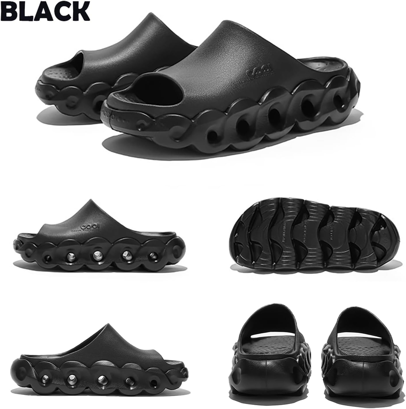 Unisex EVA Platform Flatform Recovery Slides Sport Sandals Open toe Clogs - Image 3