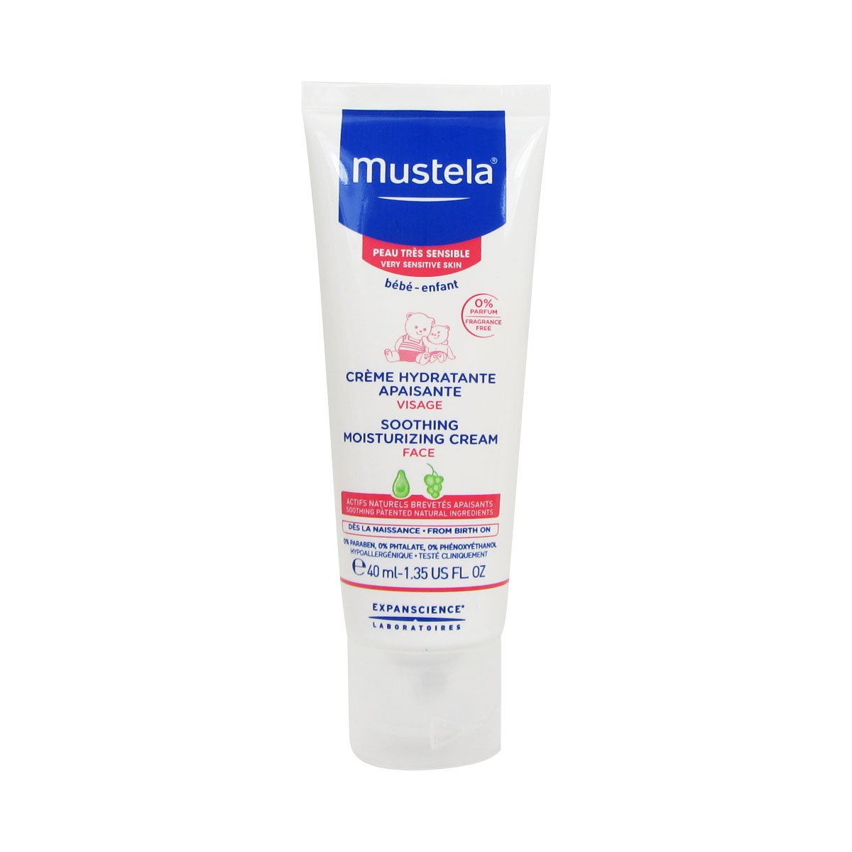 MustelaSoothing Moisturizing Cream For Face - For Very Sensitive Skin 40ml/1.35oz
