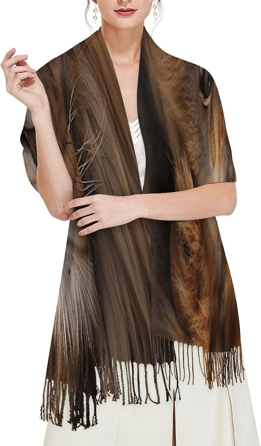 African Lion Head Scarf for Women Men Classic Fashion Blanket Scarves Soft Cashmere Feel Scarf Cold Weather Warm Long Shawl Winter Large Scarves Classic Blanket Scarfs Thick