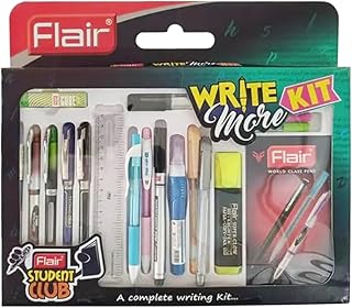 FLAIR Student Club Creative Series Write More Kit | Combination Smart Kit for Your Creative Need | Stationery & Office Smart Kit Gift Set | Pack of 1