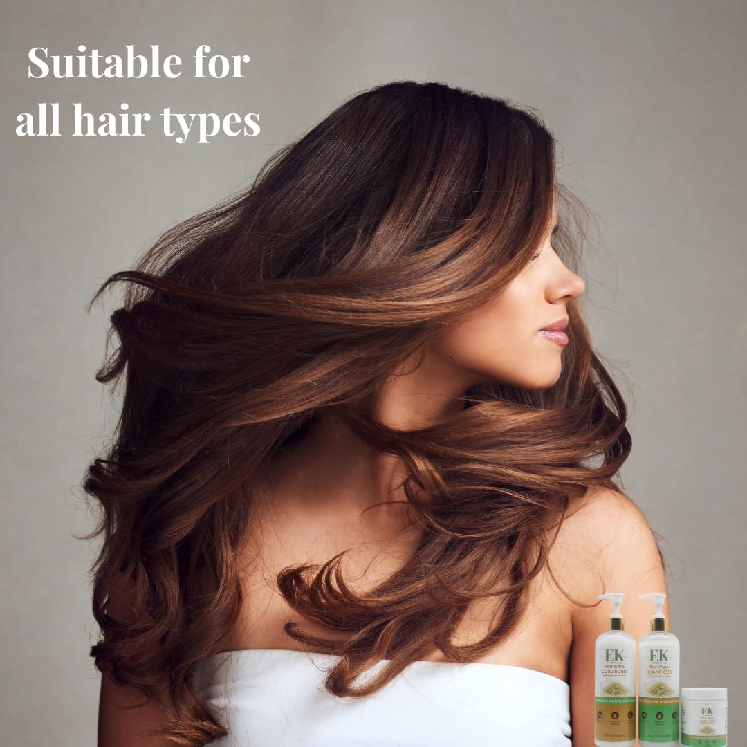 EK Plantmade Rice Water Hair Mask (250ml). Sulphate and Paraben free. Promotes hair growth, Anti-frizz and Dandruff free - Image 3