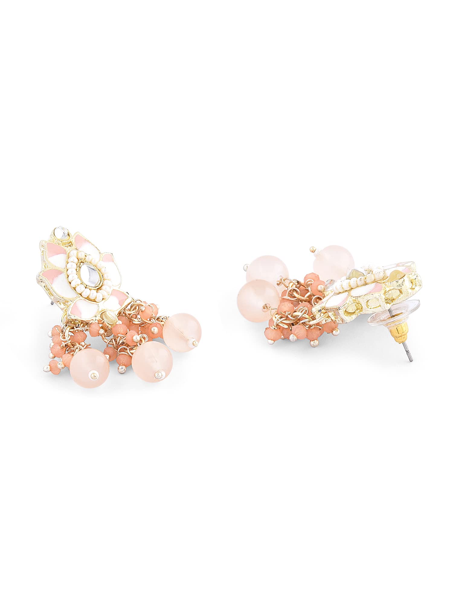 Meenakari Ethnic Cluster Beads Drop Earring, Gift for Her